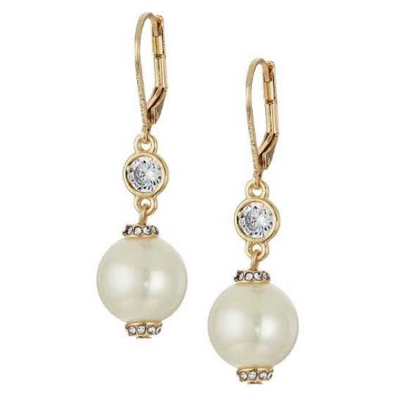 kate spade Jewelry - ✂️KATE SPADE NY Bright Idea Crystal Pearl Earrings